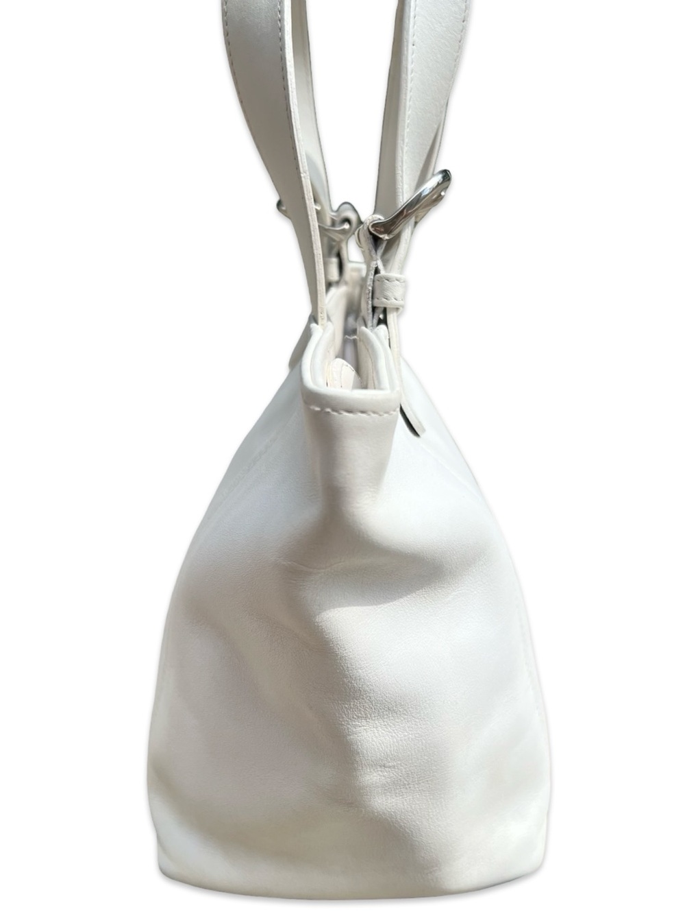 1996 Coach SoHo Waverly Bag in White and Silver - Picture 3 of 16